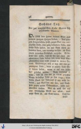 VI. Der zur vorzüglichen Liebe Gottes sich aneiferende Sünder - X. Der die Natur der Sünde durchforschende Sünder.