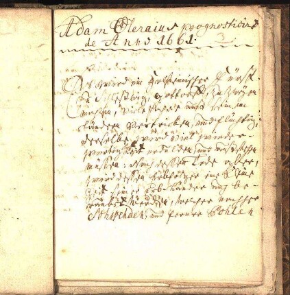 Ad. Olearii Prognosticon de a. 1661, u. 1745
