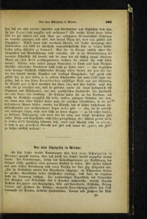 ¬Das¬ neue Schulgesetz in Weimar