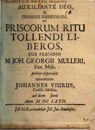 De priscorum ritu tollendi liberos
