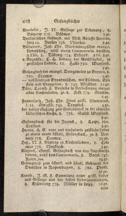 668-679, Gesangbücher - Geschichte