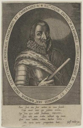Bildnis des Ioannes Sterclaes de Tilly