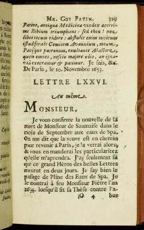 Lettre LXXVI. - Lettre LXXX.