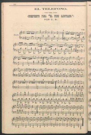 El Teléfono. : Vals para piano