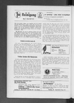 Trübe Zeiten für Ganoven