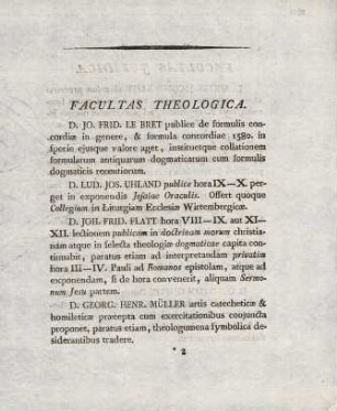 3, Facultas Theologica
