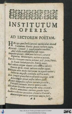Institutum Operis.