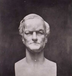 Klinger, Max: Büste Richard Wagner. Leipzig 1905. Gipsmodell (?) 1903/1904, Höhe 102 cm. Reproduktion einer Fotografie
