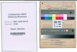 Entnazifizierung Heinrich Ewert , geb. 18.07.1901 (Polizist)