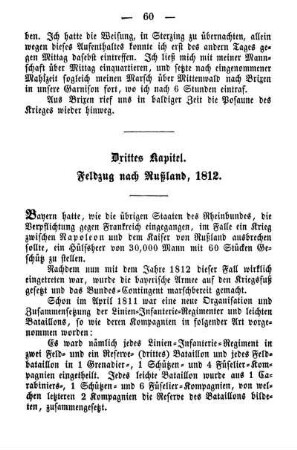 Drittes Kapitel. Feldzug nach Rußland, 1812