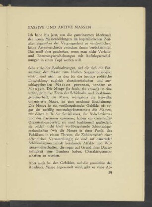 Passive und aktive Massen