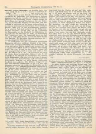 216-217 [Rezension] Hippolytus Romanus, The Apostolic tradition of Hippolytus