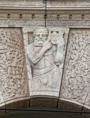 Allegorien auf Gewerbe und Industrie — Relief