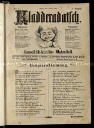 Satirezeitschrift "Kladderadatsch". 51. Jahrgang 1898