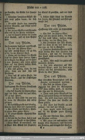 Der 126 Psalm