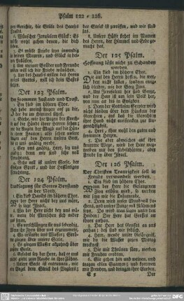 Der 126 Psalm