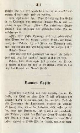 Neuntes Capitel