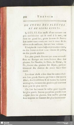Du cours des fleuves et de leurs effets