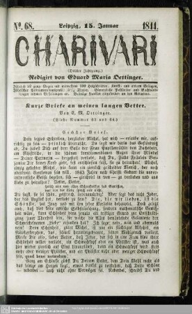 Kurze Briefe an meinen langen Vetter