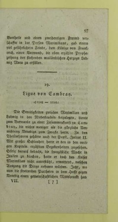 19. Ligue von Cambray