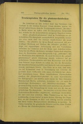 Trockenplatten für die photomechanischen Verfahren