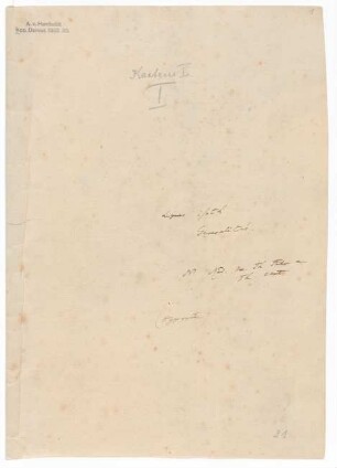 Umschlag mit der Aufschrift "Lignes Isoth. Generalités" nebst weiterer Notizen