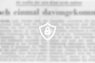 Noch einmal davongekommen