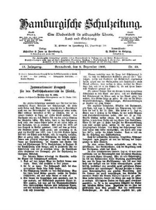 Internationaler Kongreß für den Volksschulunterricht in Lüttich : (Schluß)