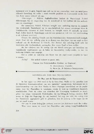 2.Ser. 10.1917: Aanwinsten van het Mauritshuis