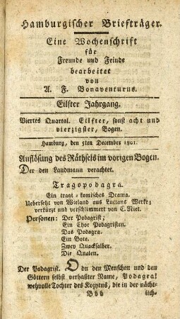 Eilfter, sonst acht und vierzigster, Bogen