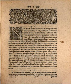 Disputatio inauguralis de polymathia philosophica, sive necessaria connexione partium philosophiae