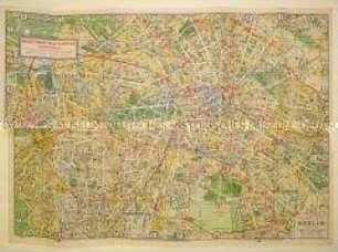Stadtplan von Berlin in englischer Sprache
