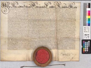 Ferdinand III.: Kaiserlicher Lehnbrief für Bischof Ferdinand von Münster