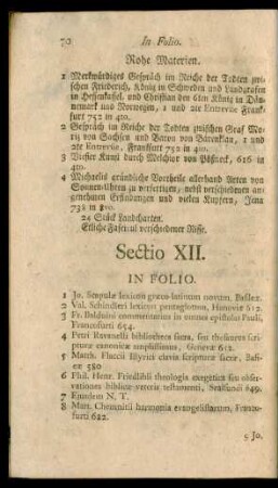 Sectio XII.