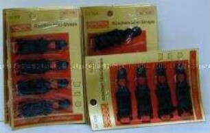 Rüschen-Mini-Straps "Gold-Zack" (originalverpackt)