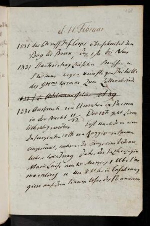 168r-177v, 11. Februar (1831-1847)