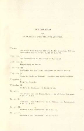 Verzeichniss und Erklärung der Illustrationen