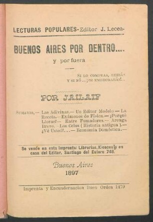 Buenos Aires por dentro.... y por fuera