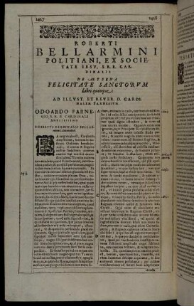 De Æterna Felicitate Sanctorum [...]