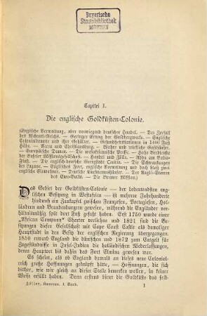 Forschungsreisen in der deutschen Colonie Kamerun, 1. Teil. Das Kamerun-Gebirge nebst den Nachbar-Ländern Dahome, englische Goldküsten-Colonie, Niger-Mündungen, Fernando Po usw.
