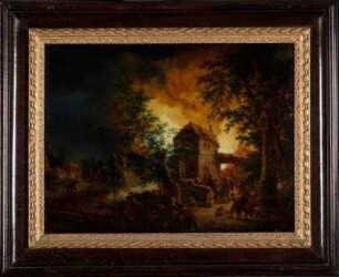 Nächtliche Feuersbrunst (Gegenstück zu HM_ 1981_ 0104)