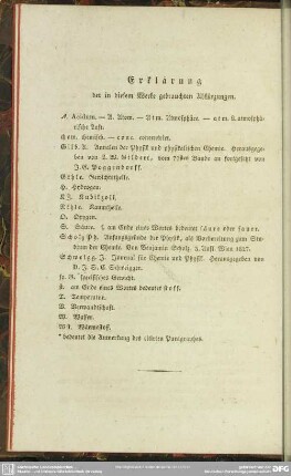 Erklärung der in diesem Werke gebrauchten Abkürzungen