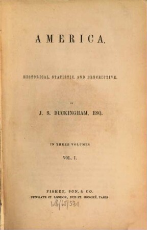 America : historical, statistic, and descriptive, 1