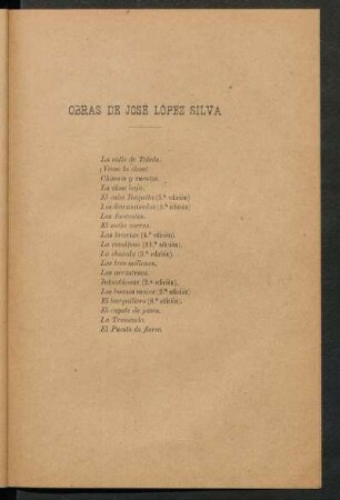 Obras de José López Silva