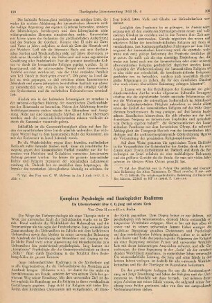 199-216 Komplexe Psychologie und theologischer Realismus
