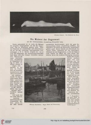 8: Die Malerei der Gegenwart, [1] : auf der Internationalen Ausstellung Düsseldorf, 1904