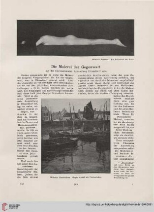 8: Die Malerei der Gegenwart, [1] : auf der Internationalen Ausstellung Düsseldorf, 1904