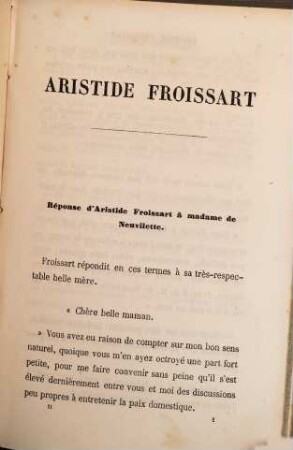 Aristide Froissart, 2