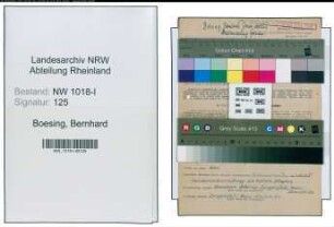 Entnazifizierung Bernhard Boesing , geb. 01.05.1894 (Lehrer)