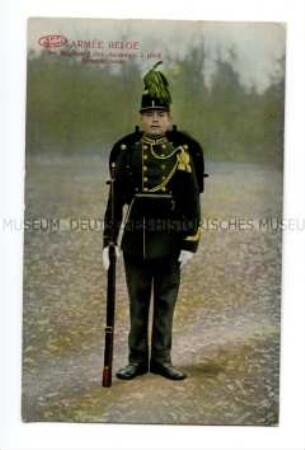 Infanterist der belgischen Armee in Paradeuniform